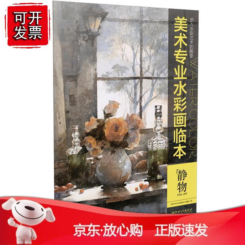 正版步入水彩艺术的——美术专业水彩画临本 静物 简忠威老师作品