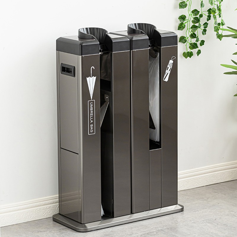 会汕 不锈钢雨伞套袋机自动伞套机双头伞袋机套伞机商场门口酒店大堂