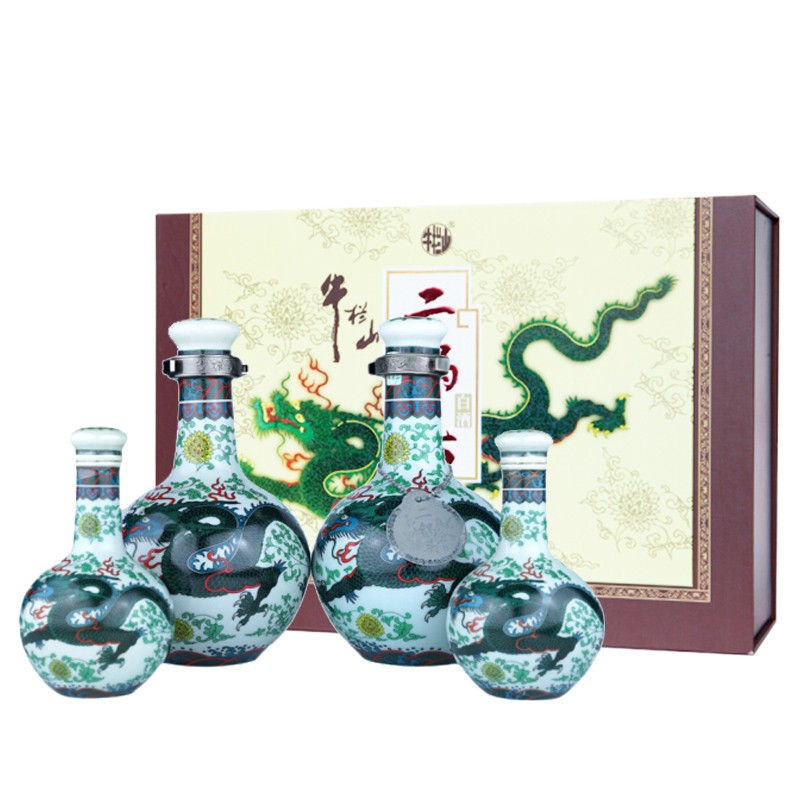 牛栏山二锅头 53度珍品30(青龙)500ml*2瓶 125ml*2瓶礼盒装