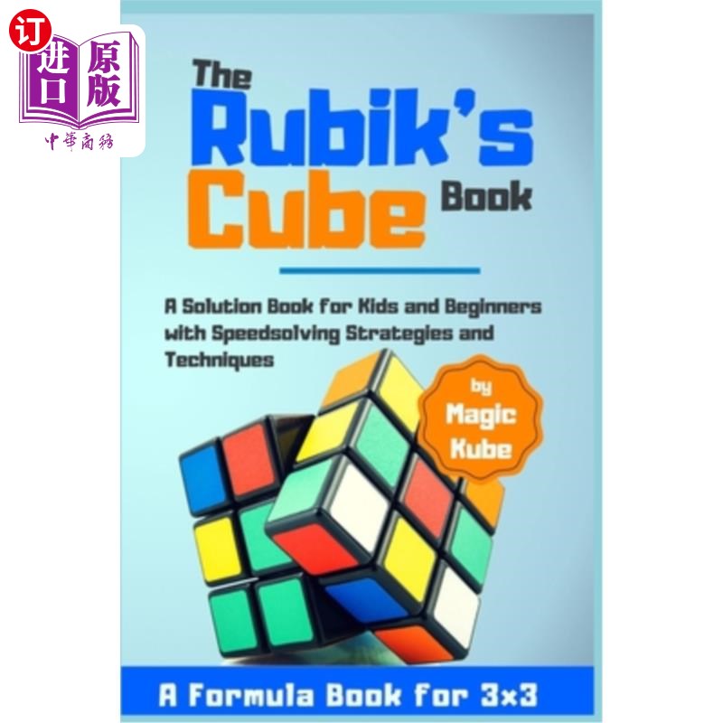 海外直订the rubiks cube book: a solution book for kids and
