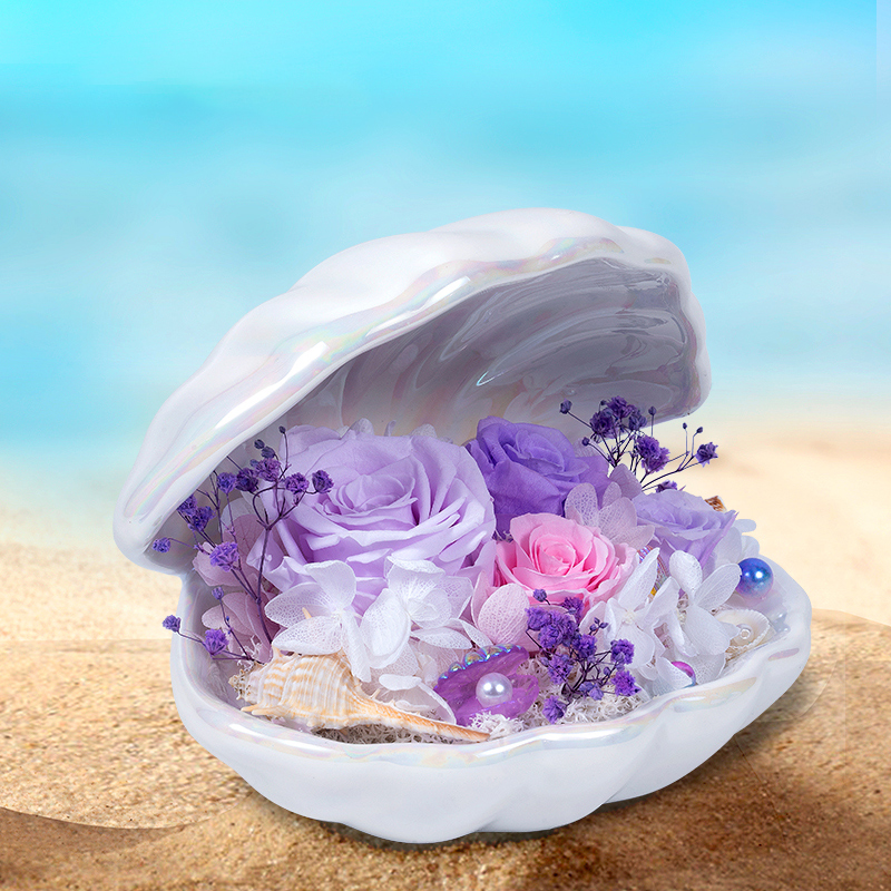 joyflower永生花掌上明珠礼盒玫瑰花母亲节520情人节