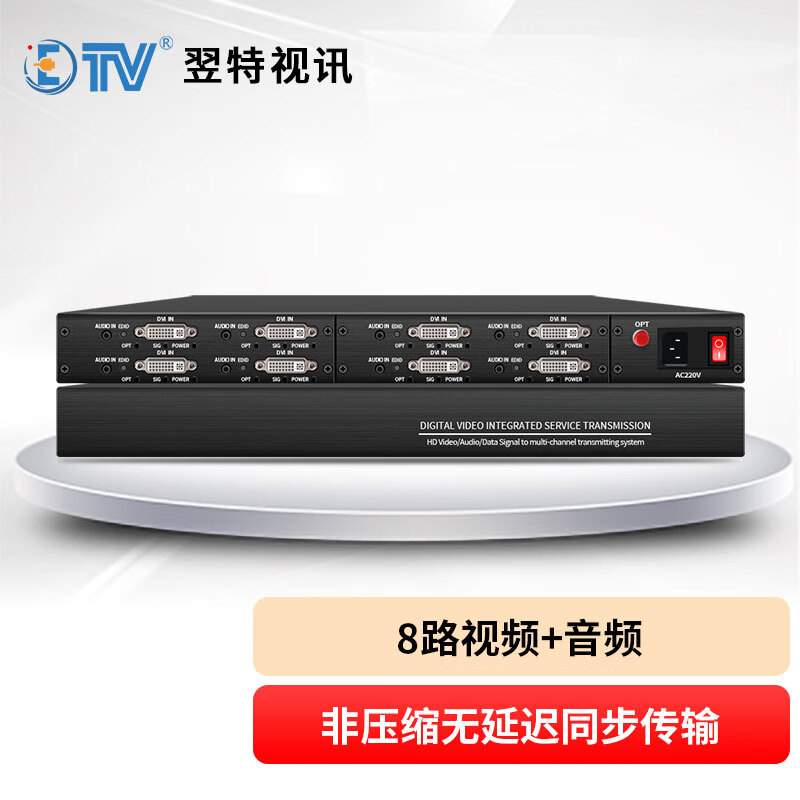 翌特视讯（ETV）LMF8 视频光端机 8路非压缩高清+音频 光纤延长器 一对价格