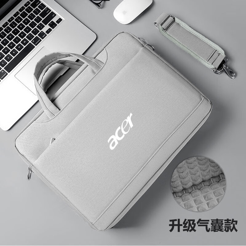 欧芙曼宏碁掠夺者擎Neo电脑包宏碁Acer传奇Edge16英寸手提笔记本电脑包 灰色 气囊防震款【宏碁】 14英寸