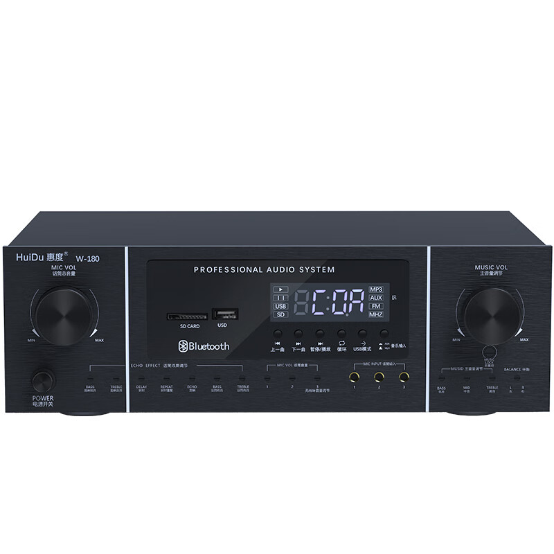 惠度（HuiDu）专业功放机家庭影院KTV音响卡包音箱专用发烧级HIFI功放定压功率放大器W-150高性价比高么？