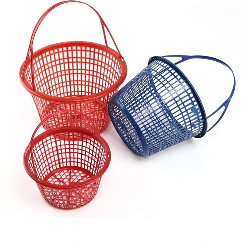优依福装草莓的框子 圆形塑料草莓篮水果杨梅篮子带提手桑葚采摘筐