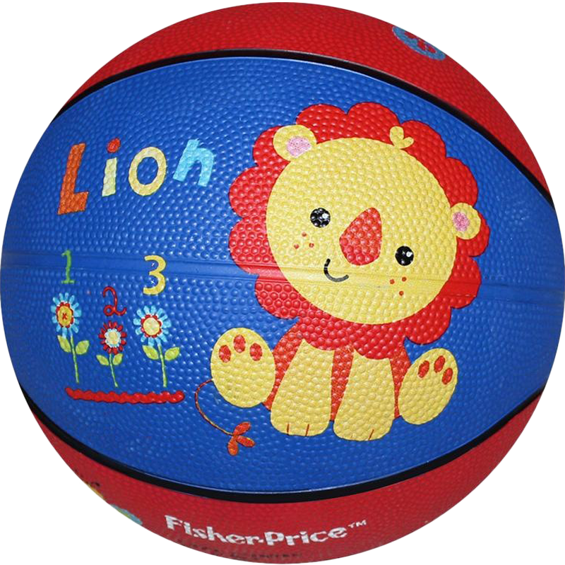 费雪（Fisher-Price）儿童玩具球17cm 卡通小皮球拍拍球幼儿园篮球 狮子蓝色F0515-2六一儿童节礼物送宝宝