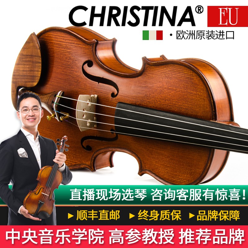 克莉丝蒂娜（Christina）欧洲原装进口EU3000C小提琴演奏专业考级进阶儿童学生成人乐器 4/4 身高155cm以上