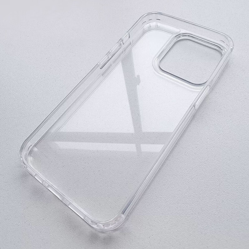 适用iPhone14透明手机壳苹果14透明玻璃硬壳镜头防摔防指纹保护套 透明手机壳 iPhone14