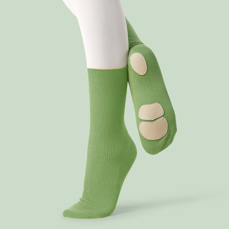 轻功现代舞袜子防滑袜芭蕾练功袜跳舞成人专业舞蹈袜儿童多色中筒袜