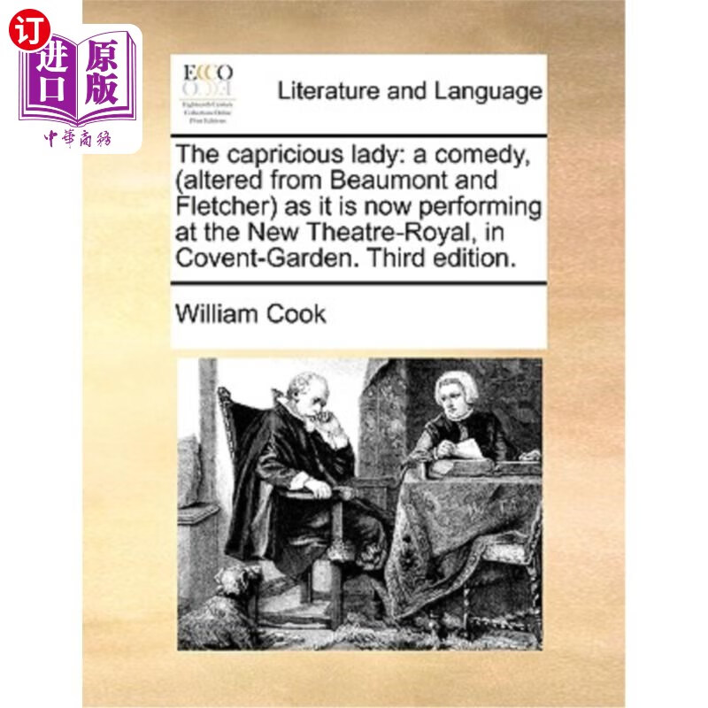 海外直订the capricious lady: a comedy, (altered from beaumont