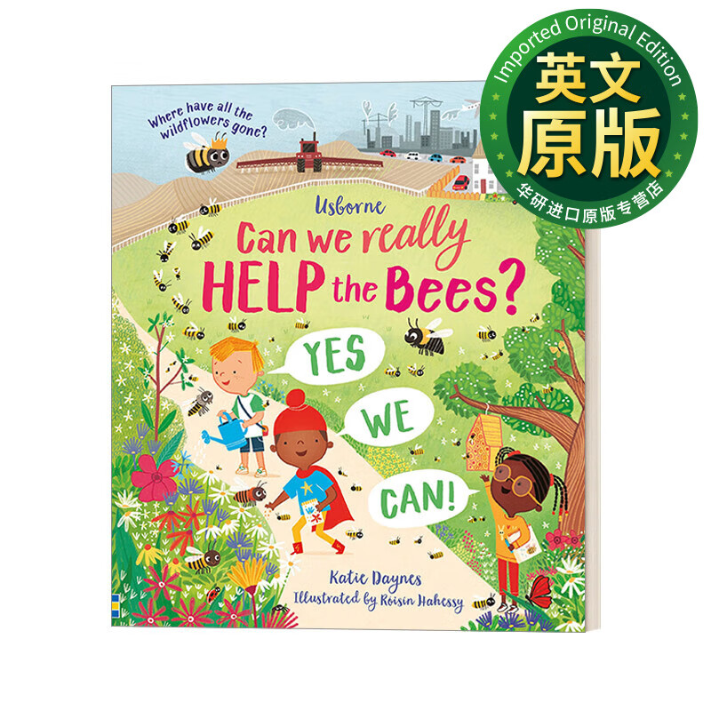 英文原版绘本 我们真的能帮助蜜蜂吗 保护蜜蜂 精装 英文版 进口佑镲