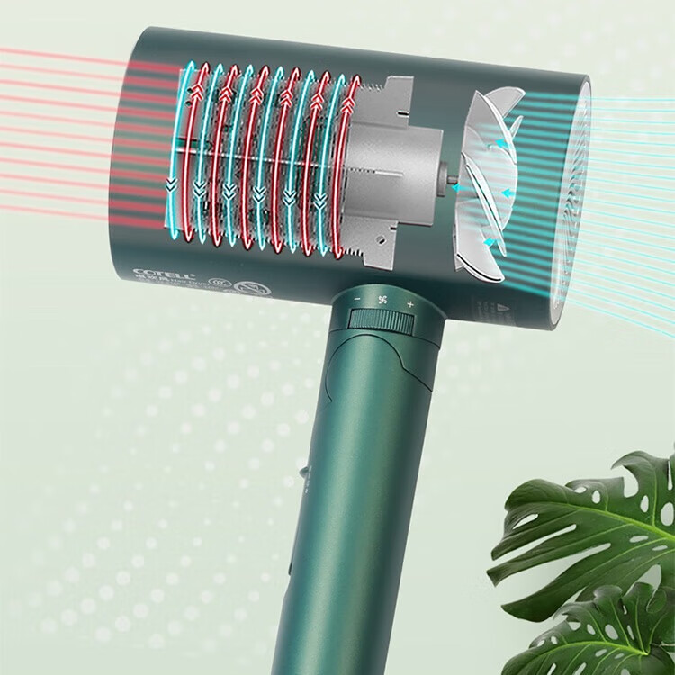 COTELL肯特千万负离子电吹风大功率1800W家用速干柔顺护发吹风筒 可折叠电吹风机 新年春节礼物 GS610S 雅典黑