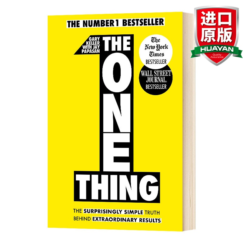 英文原版 重要的事 只有一件 The One Thing 企业管理 Gary Keller 加里凯勒