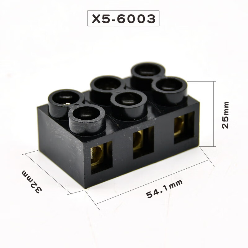 施韵令60a3位10平方接线柱端子电线连接器铜接头 电线接头连接器 对接