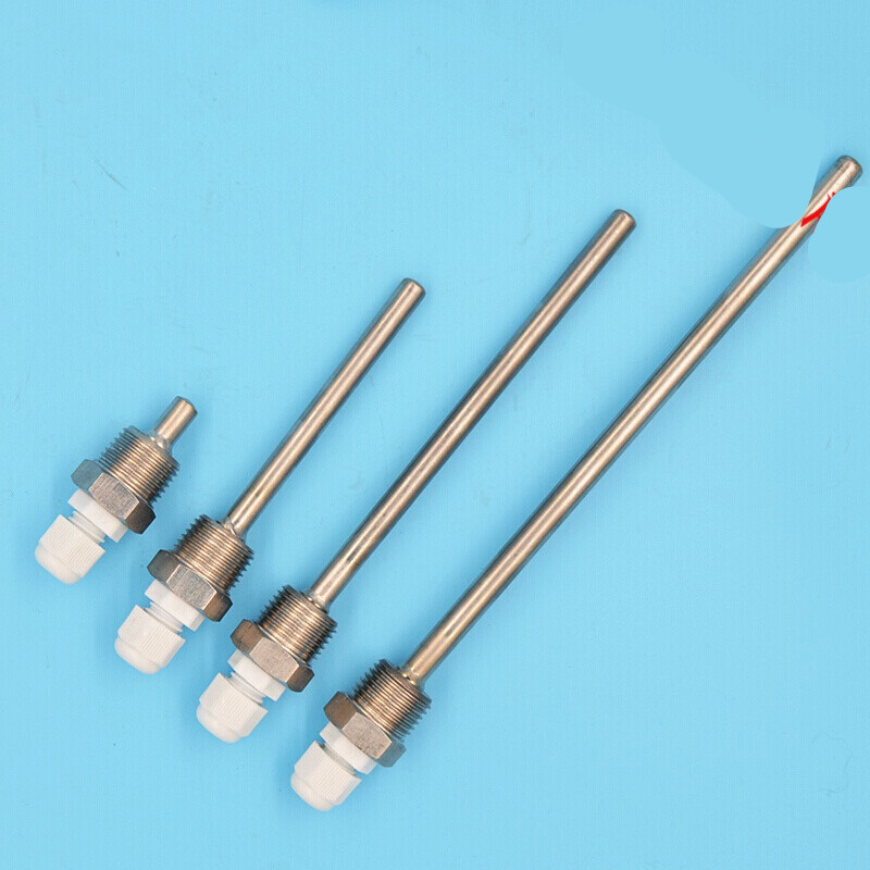 京鹤不锈钢304四分螺纹水箱管道防水测温盲管温度探头传感器保护 3cm