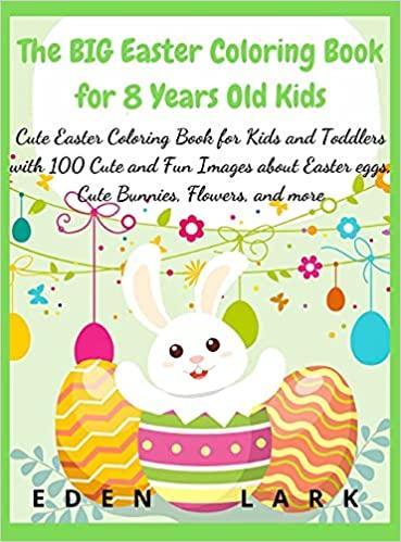 预订the big easter coloring book for 8 years old kids: cute