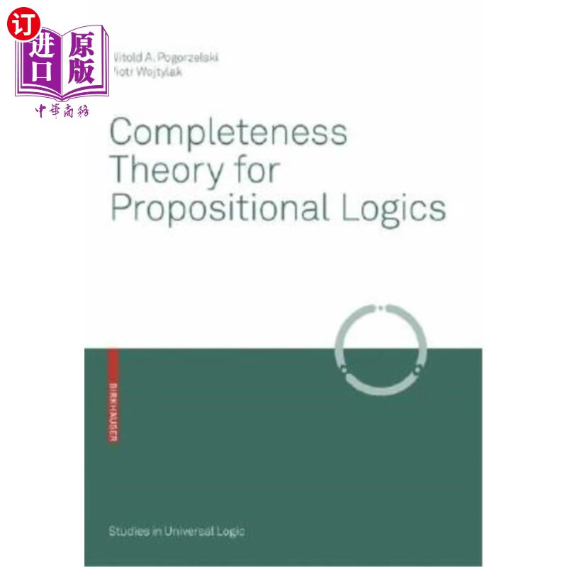 海外直订completeness theory for propositional logics 命题逻辑的