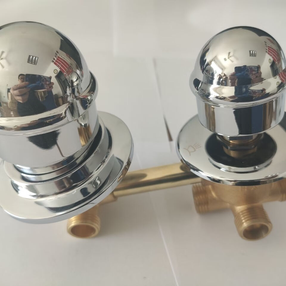 冠疆整体淋浴房混水阀龙头冷热水开关 纯铜 浴室转换调节阀配件 2档