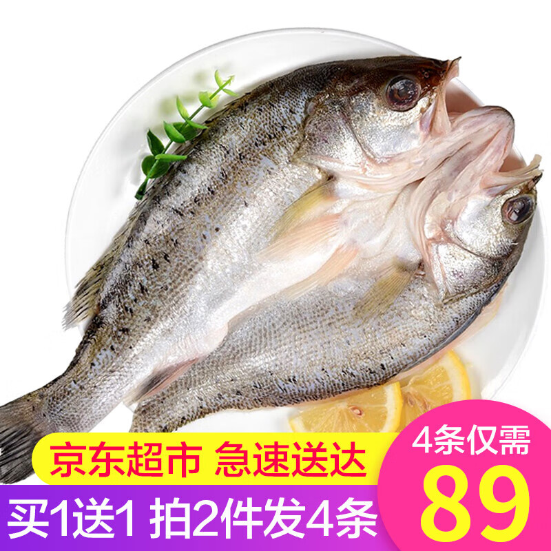 皓谦鲜生 三去海鲈鱼/百花鱼 约400-450g每条 鲜活冷冻开背去鳞去鳃去