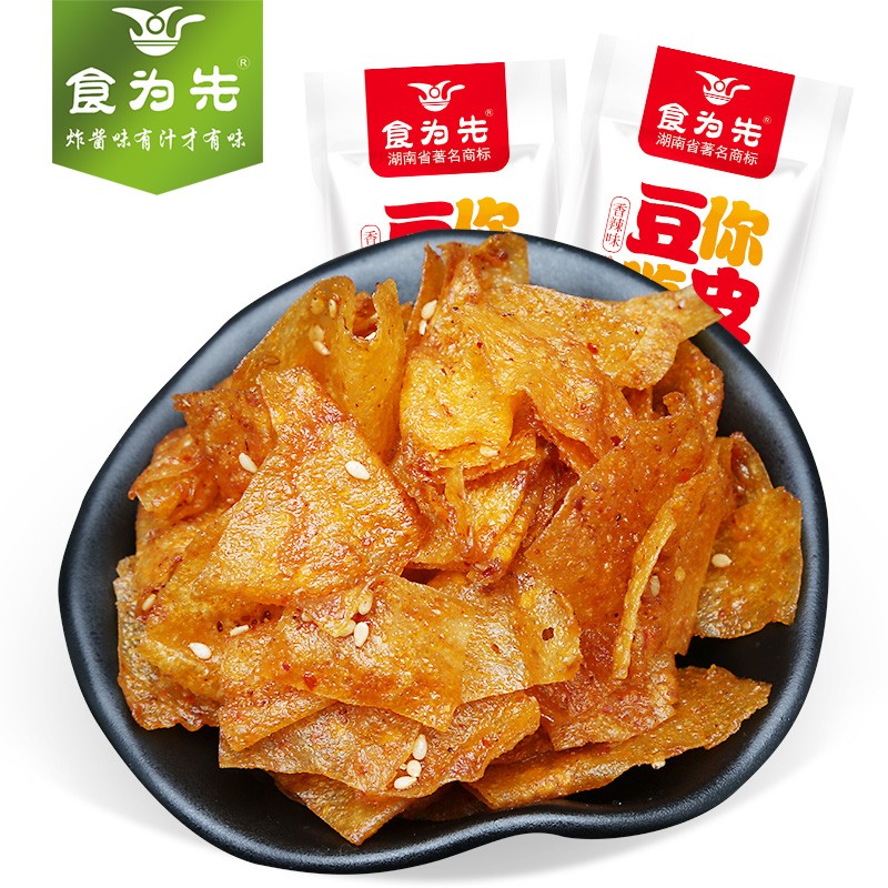 食为先 豆你嗨皮膨化豆制品香辣味湖南特产辣条零食小时候零食休闲