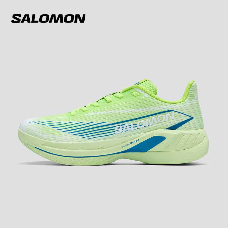 萨洛蒙（Salomon）男款 城市轻户外透气舒适稳定助力回弹训练竞速跑步鞋 SPECTUR 2 锐利绿 475669 42 (UK8丨 42)