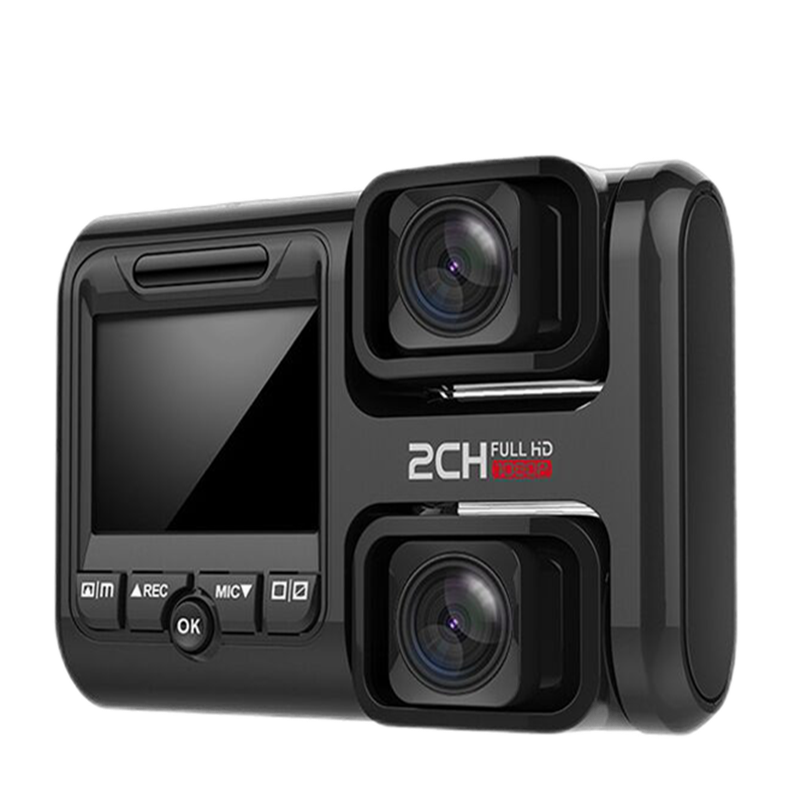 第一现场d1000升级版前后双镜头记录仪340度全景红外夜视灯 黑色 64g