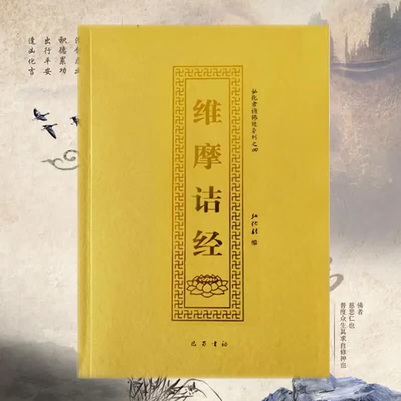 维摩诘经注音版维摩诘所说经简体大字拼音版读诵本白话原文抄写本