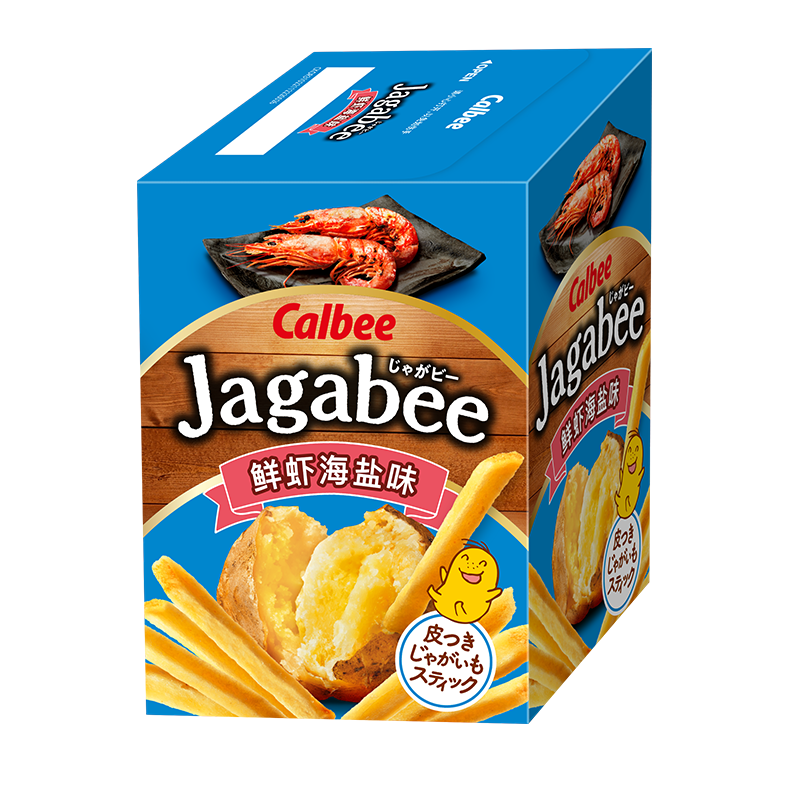 卡乐比（Calbee）薯条盐虾味75g 原切薯条薯片 非半成品 独立小包休闲零食膨化食品