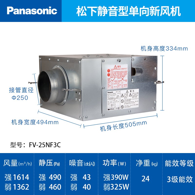 【爆料】松下FV-25NF3CE新风机评测，静音换气怎么样？插图