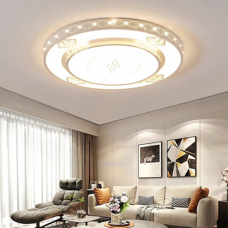 灯诺堡2025年新款简约现代大气客厅灯房间led吸顶灯具大厅主卧室灯家用 120*80cm无极