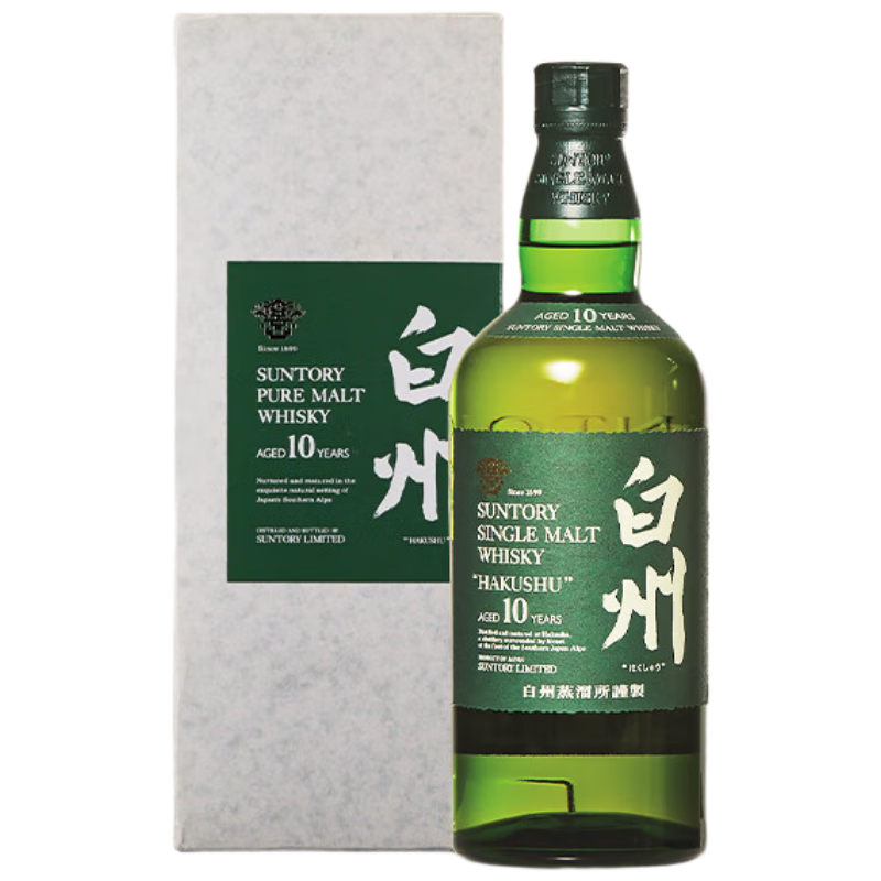 白州（Hakushu）【日本直邮】10年 金花 纯麦威士忌 700ml 40%vol  三得利