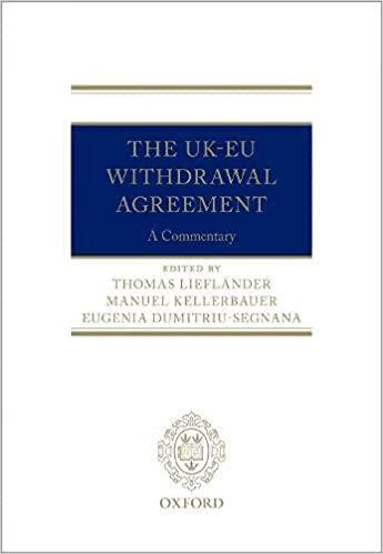 预订the uk-eu withdrawal agreement: a commentary