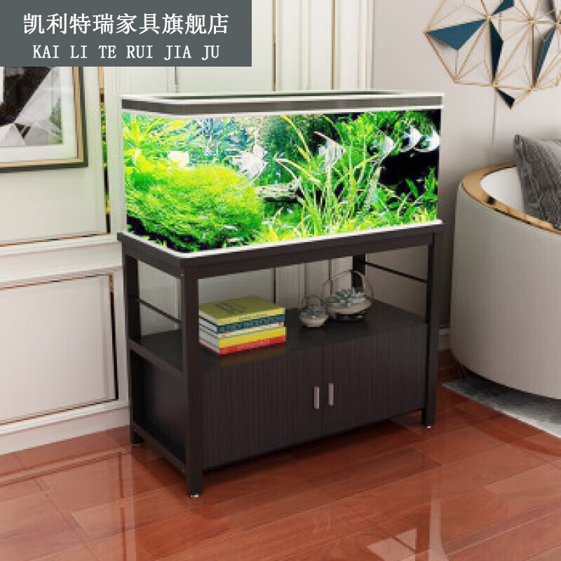 京噶简易新款鱼缸底柜金属底座架不锈钢草缸架子铁艺置物架定做鱼缸柜