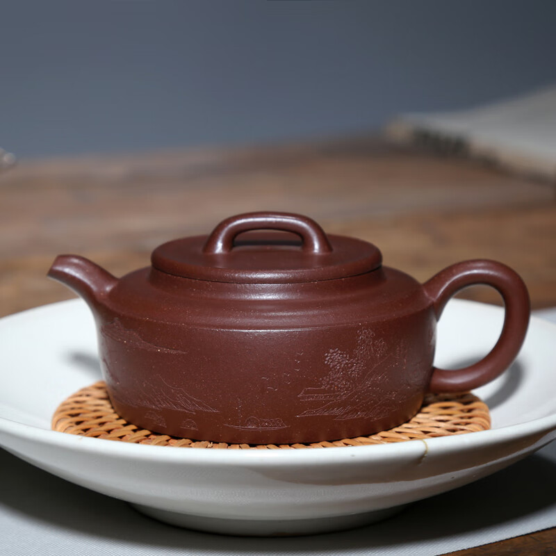一茗金砂宜兴紫砂壶泡茶壶茶具收藏名家徐萍230cc纯手工原矿底槽青周