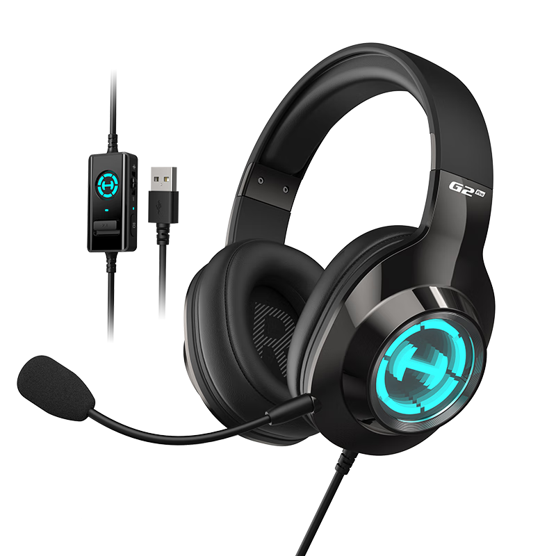 ���ڲ����������ߣ�EDIFIER��HECATE G2 Pro USB7.1������Ԩ�����߶����羺��Ϸͷ��ʽ������˷�ר��������FPS�Լ����� ��ɫ 251.1Ԫ(������)