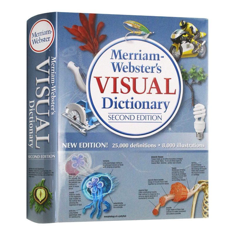 【瑕疵书】韦氏英语图解词典 英文原版 Merriam-Webster's Visual Dictionary 英英字典怎么样,好用不?