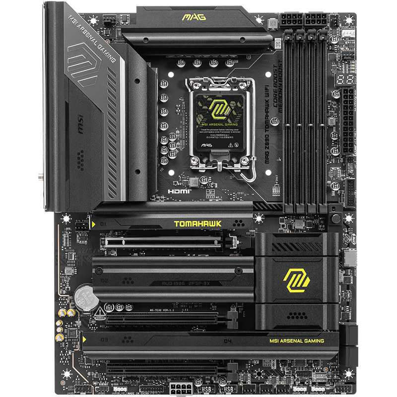 ΢��MAG Z890 TOMAHAWK WIFI+Ӣ�ض���Intel��Ultra U7-265K ���-����CPU��װ