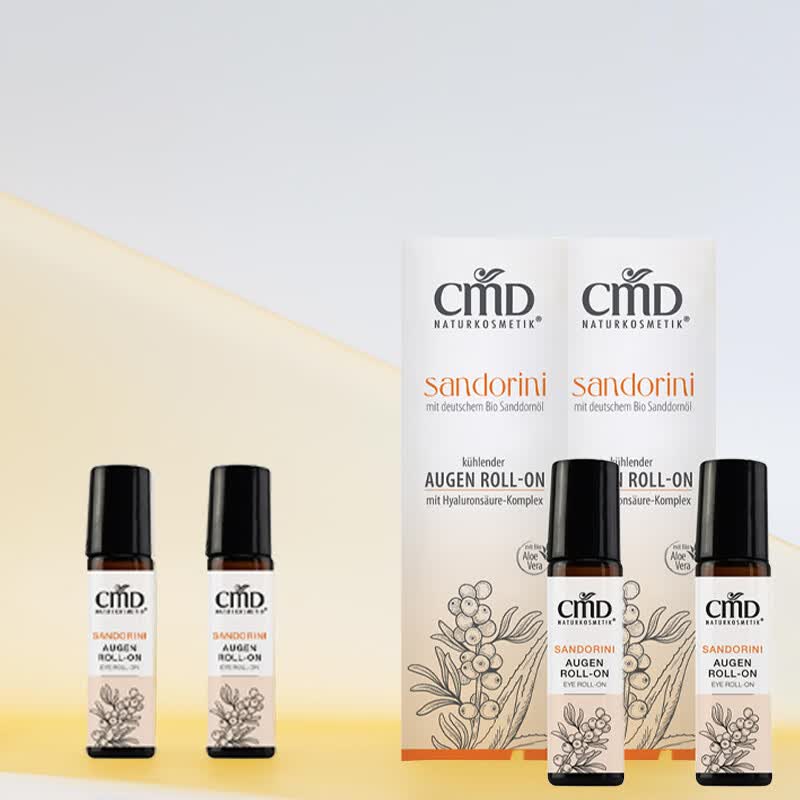CMD Naturkosmetik德国CMD植优然有机沙棘油滚珠眼霜淡化黑眼圈提拉紧致眼部精华 有机沙棘油滚珠眼霜10ml
