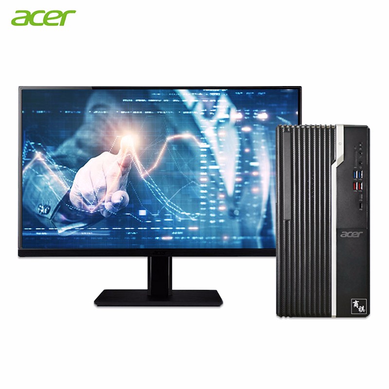 宏碁（Acer）商祺SQX4270\/N4270 商用办公台式电脑整机定制主板 I5-9400 8G 128+1T 大机箱 Win10 三年上门21.5英寸