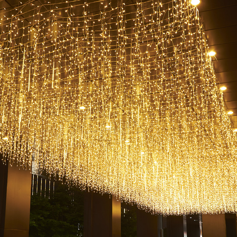 维御星星灯户外小彩灯闪灯串灯满天星灯瀑布灯窗帘灯冰条灯婚庆装饰灯