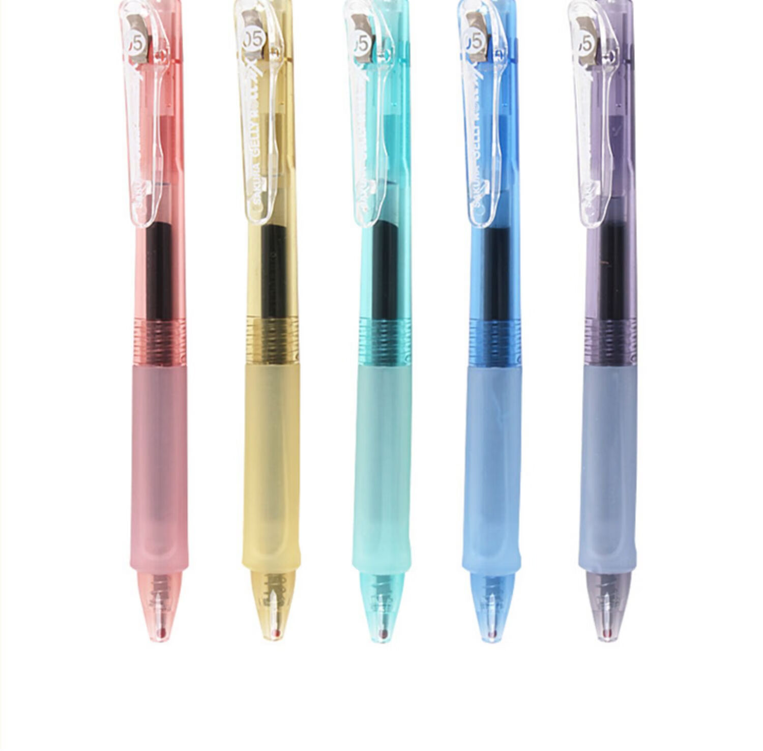 sakura樱花动彩按动式中性笔活力果果水果色彩壳黑水笔 活力果果中性