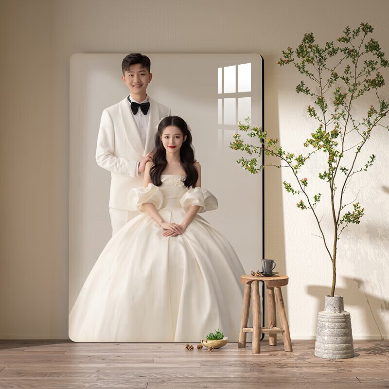 馥兰缇(fulanti)婚纱照相框挂墙定制洗照片水晶结婚照大尺寸照片放大