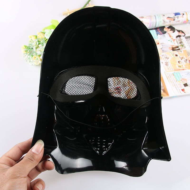 星球大战原力觉醒达斯维达黑武士白兵面具化妆舞会装扮 白兵面具黑色
