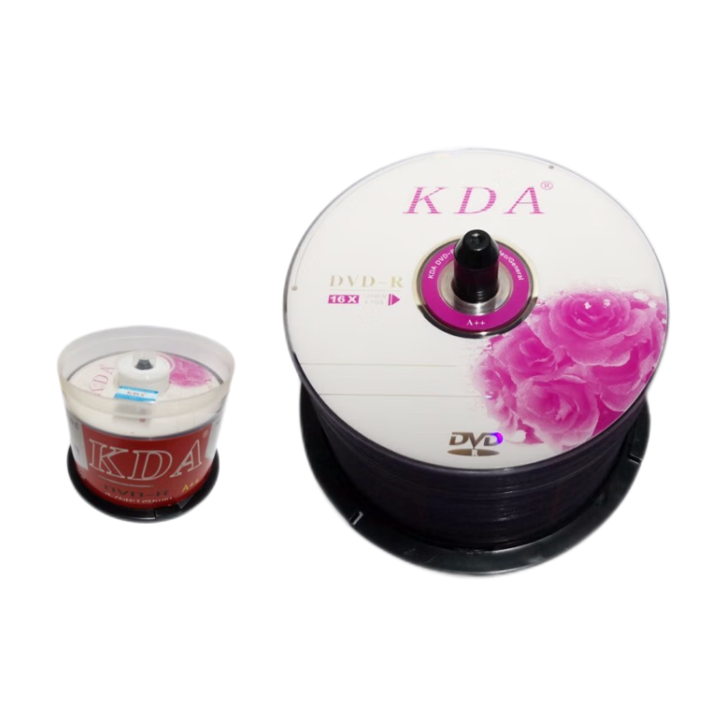 KDA DVD-R��¼��/����/��¼����/�հ׹���/DVD��Ƭ/��¼��ƬDVD+R���4.7GͶ������/50ƬDVD����4G �Һ�ϵ�� DVD-R50Ƭ��װ (�޹��̴�/��) 145.5Ԫ��5��(��29.1Ԫ/��)