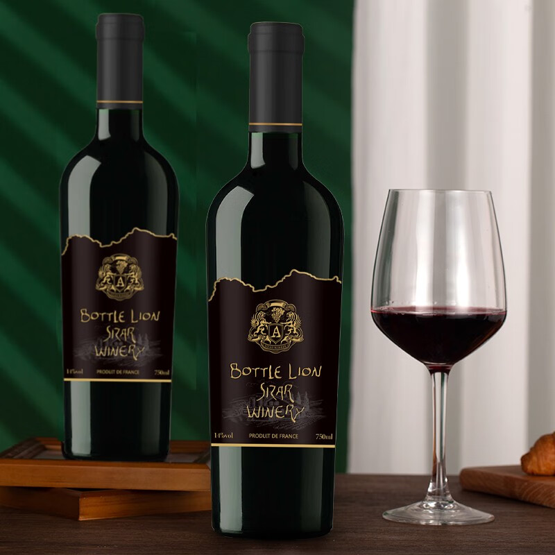 进口红酒歌雅伦酒庄·樽狮干红葡萄酒750ml 樽狮1瓶 蒂尼特1瓶主图