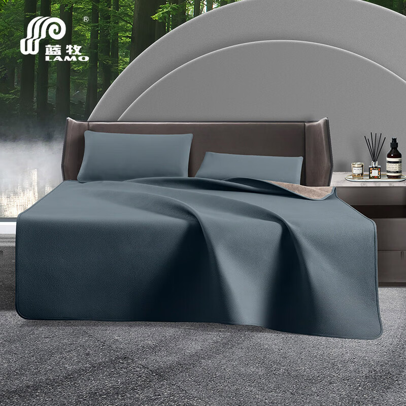 蓝牧(lamo) 线下同款 第三代美国进口公牛整张无拼接头层牛皮席真皮