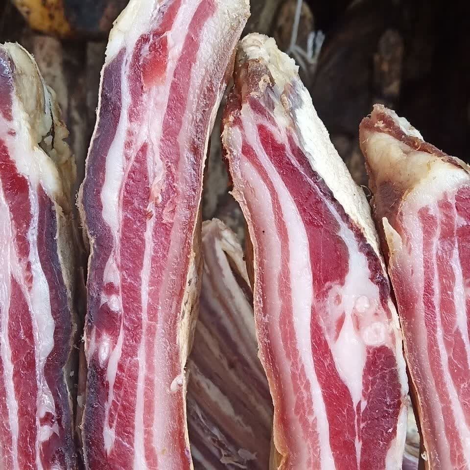 云南腊肉土猪肉宣威农五花风干瘦肉咸肉批发土家真空农家自制 500克