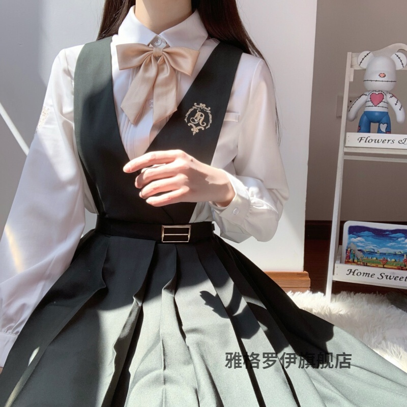 雅格罗伊jk制服套装学院风女生jk护奶裙长裙绿城童话学生裙仙女连衣裙