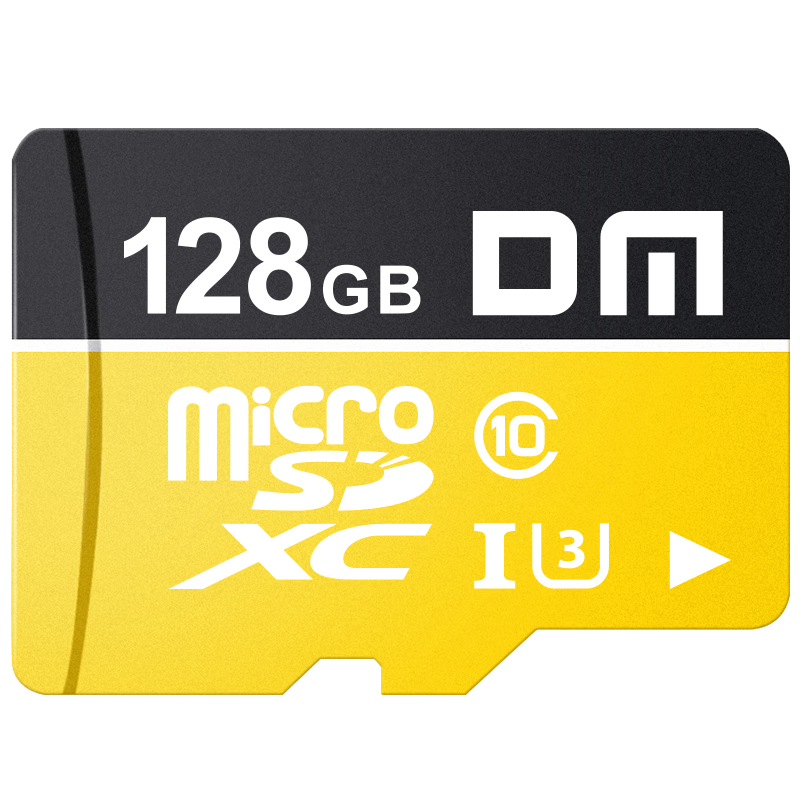 大迈（DM） 128GB TF（MicroSD）存储卡 C10 TF-U1系列 手机行车记录仪监控摄像头专用高速内存卡（金色）