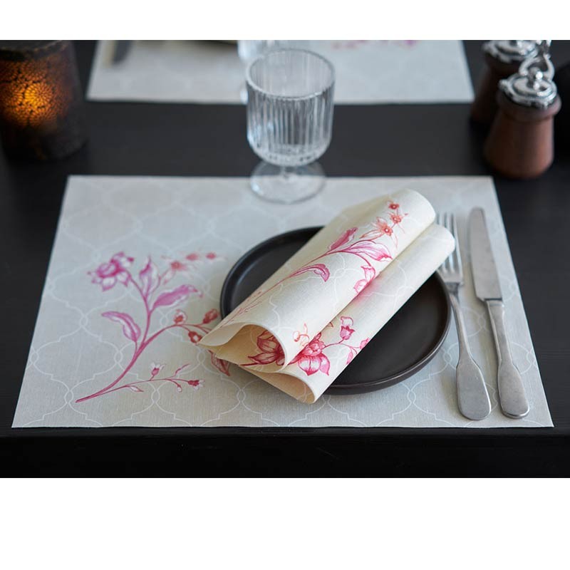 杜霓 德国原装进口duni加厚一次性学生儿童花色纸餐垫100张/盒餐桌垫